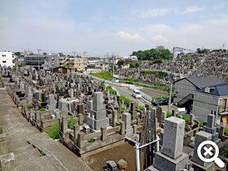 三ッ沢墓地墓域風景